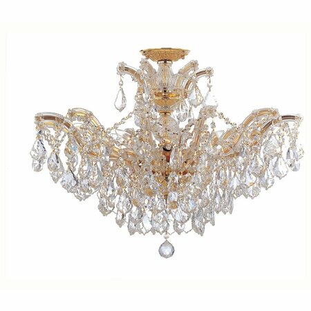 CRYSTORAMA Maria Theresa 6 Light Clear Crystal Gold Ceiling Mount 4439-GD-CL-MWP_CEILING